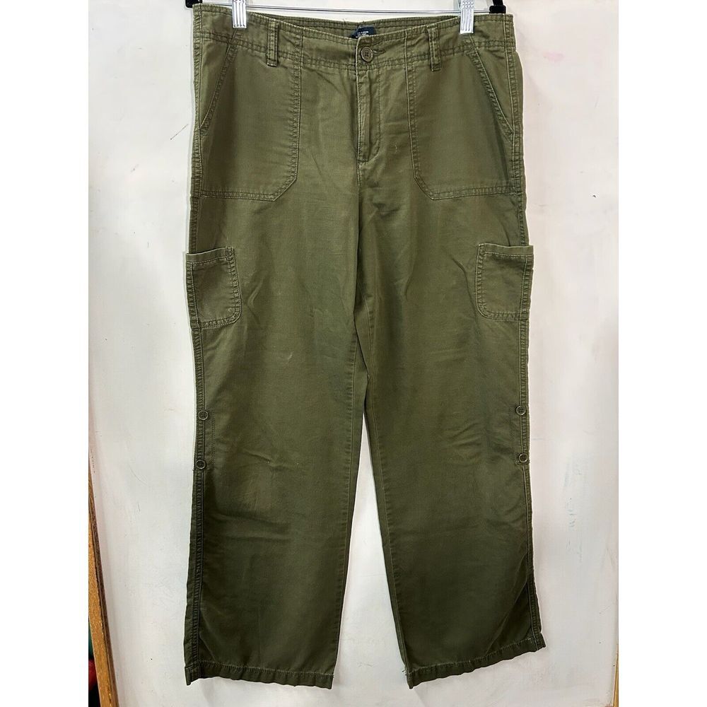 Faded Glory Green Cargo‎ Womens Pants Size 10 Gorpcore Hiking